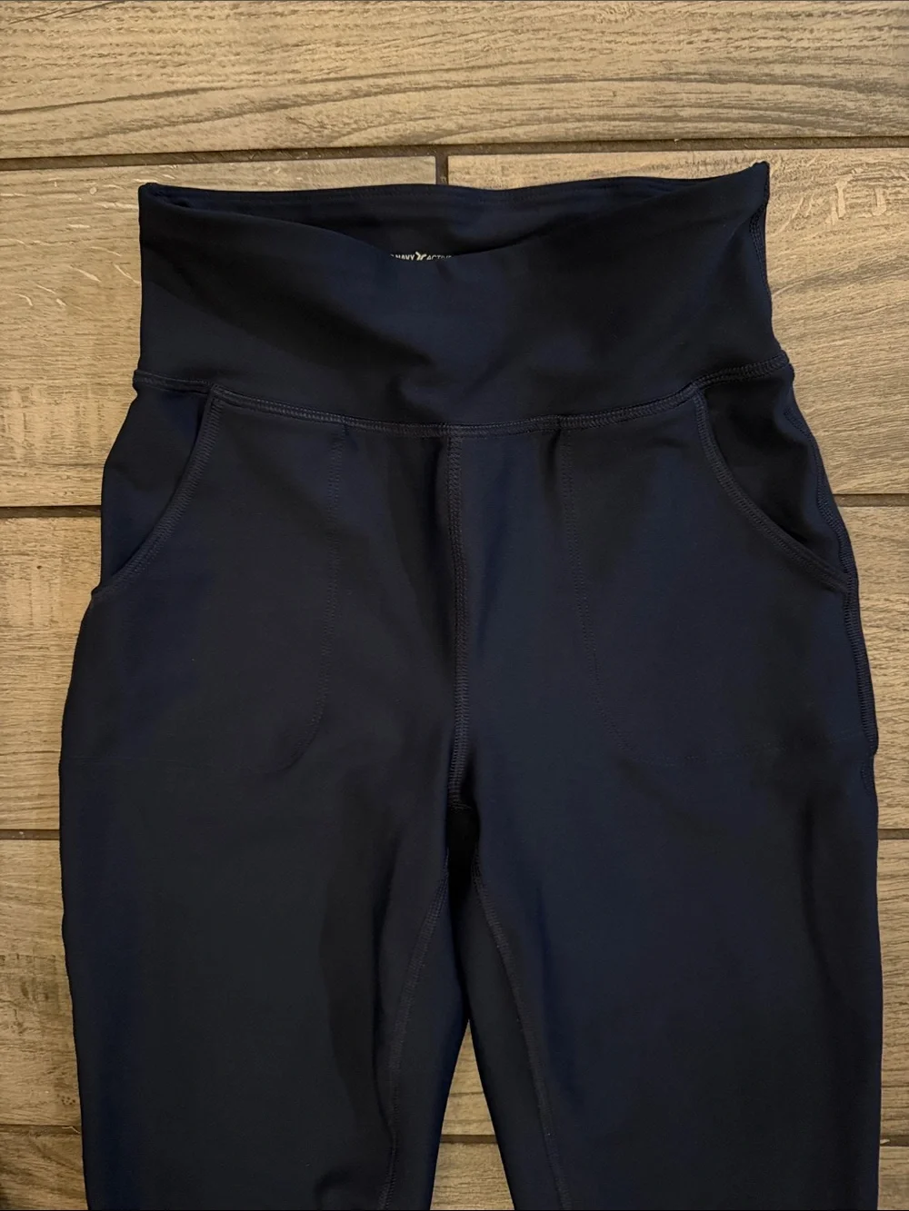 Old Navy Dark Navy High-Waist Jogger Pants with Pockets